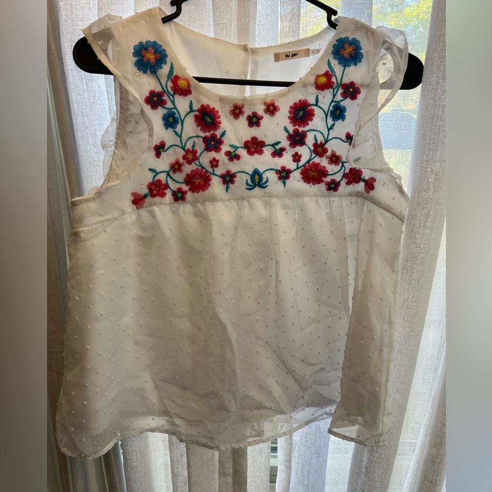 NWOT Embroidered Blouse